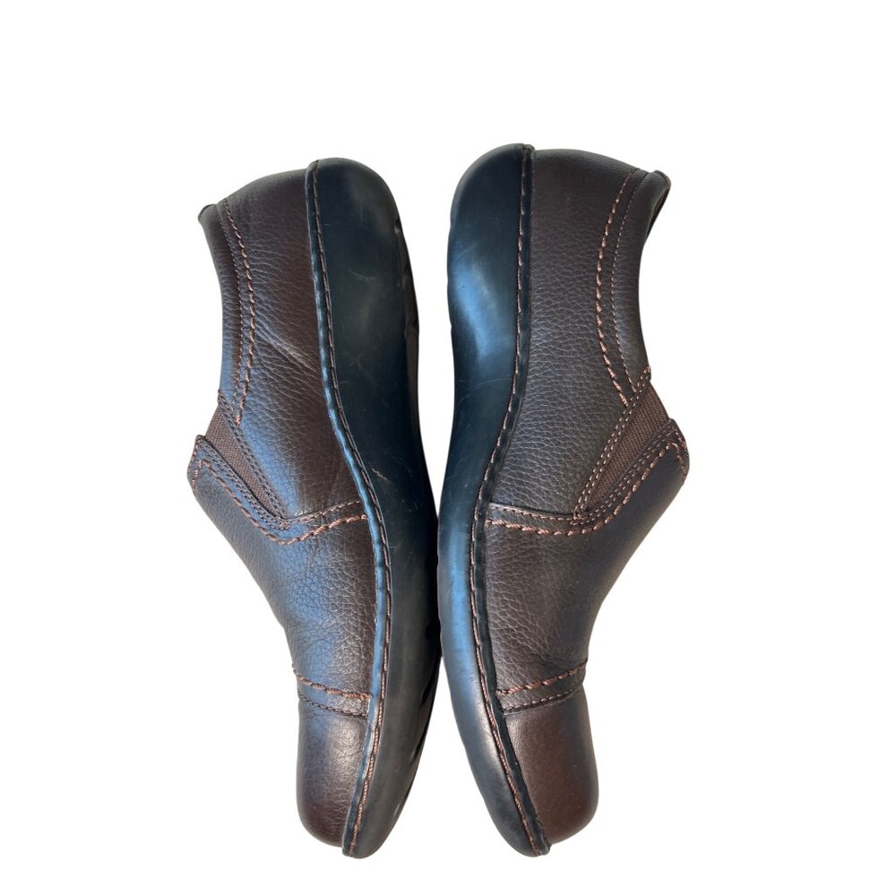 Clarks Ashland Effie Loafers Women's 9.5 Brown Leather Slip-On Comfort Support - Picture 6 of 15